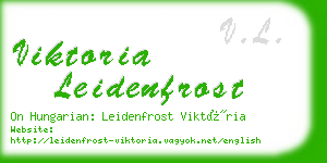 viktoria leidenfrost business card